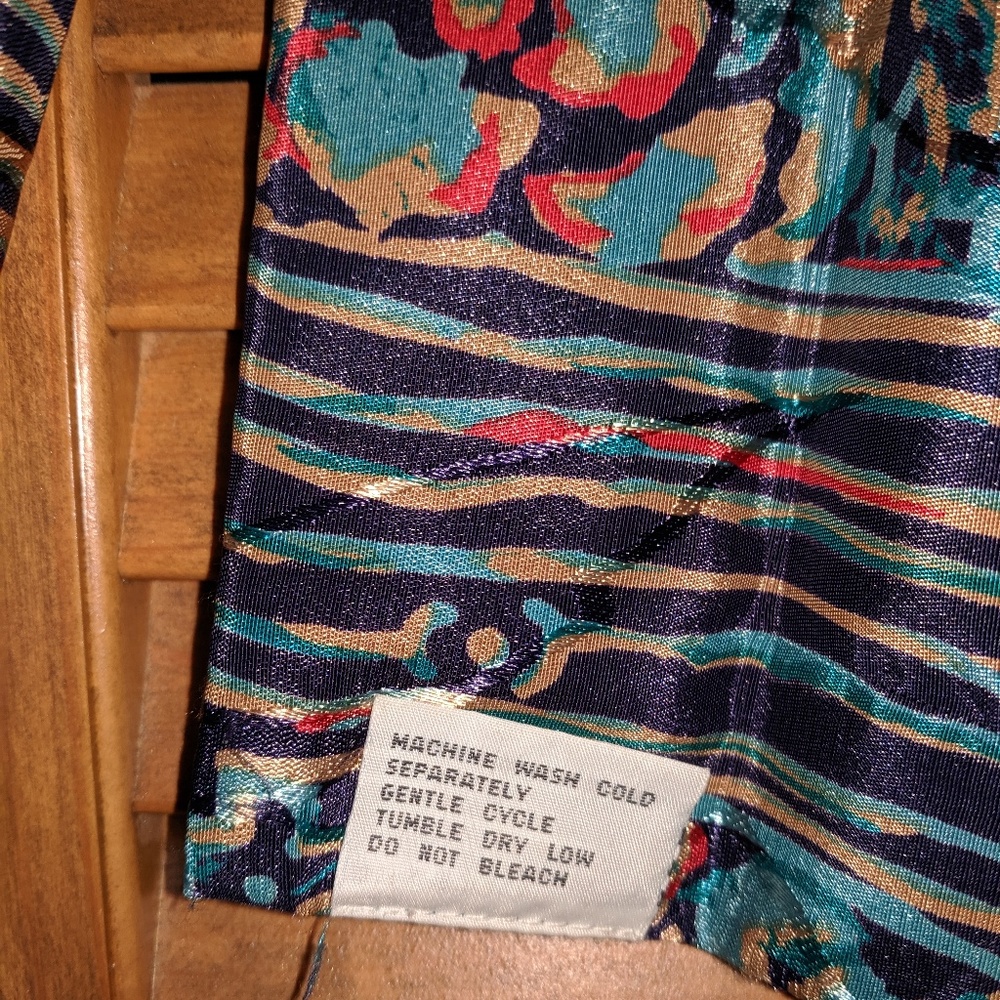 Multi Color Printed Polyester Scarf - Picture 2 of 3